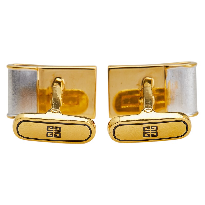 ジバンシー Gロゴ カフス カフリンクス タイピン セット ゴールド メッキ メンズ Givenchy 【中古】