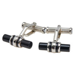 モンブラン カフス カフリンクス シルバー ブラック メタル オニキス レディース MONTBLANC 【中古】