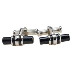 モンブラン カフス カフリンクス シルバー ブラック メタル オニキス レディース MONTBLANC 【中古】