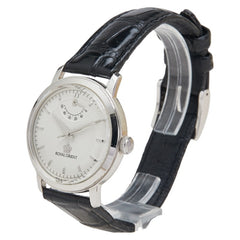 オリエント パワーリザーブ ベルト（社外品） 腕時計 EG08-C0-B 手巻き ホワイト文字盤 ステンレススチール メンズ ORIENT 【中古】