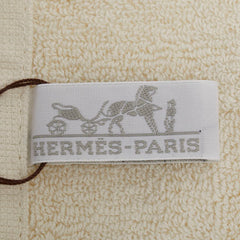 エルメス タオル クリーム ホワイト コットン レディース HERMES 【中古】