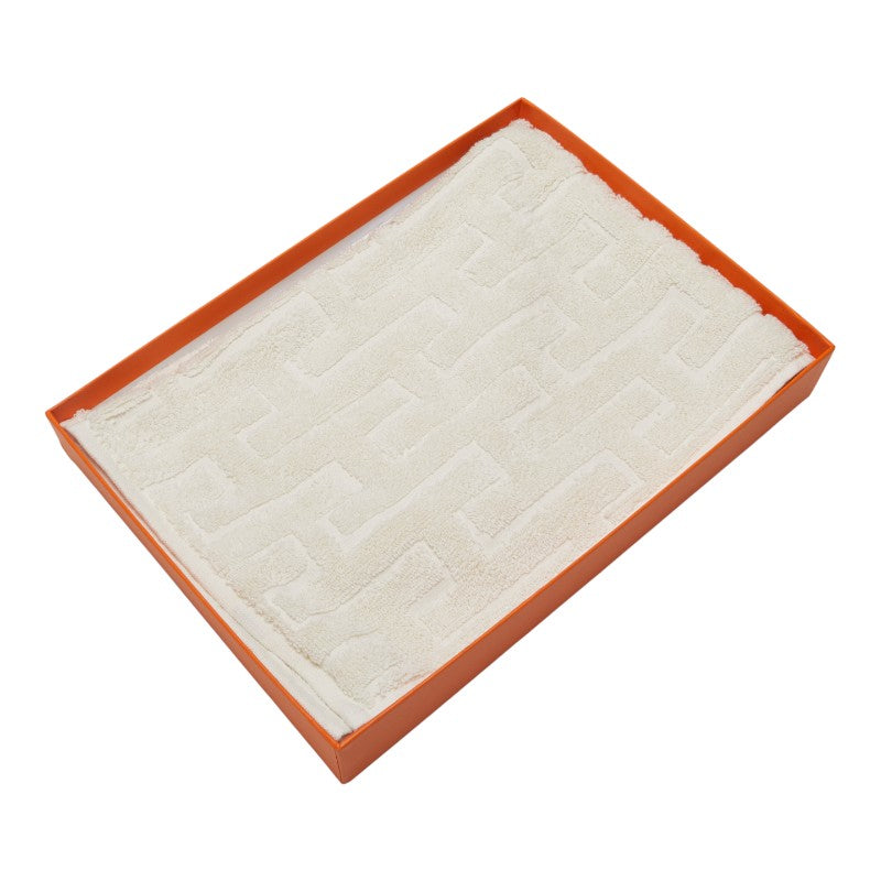 エルメス タオル クリーム ホワイト コットン レディース HERMES 【中古】