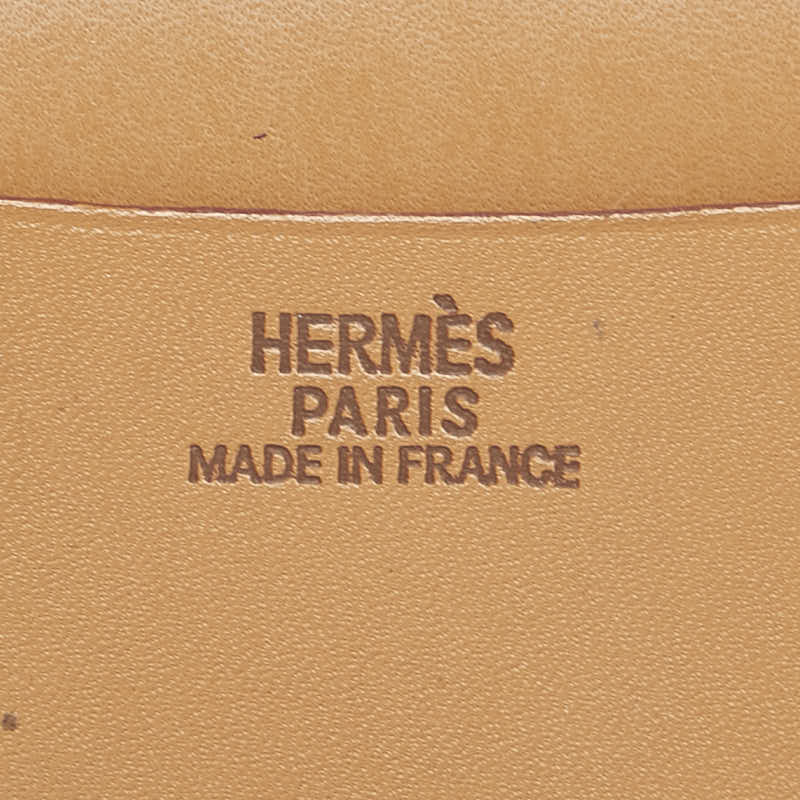 エルメス アジェンダGM 手帳カバー ゴールド ブラウン ボックスカーフ レディース HERMES 【中古】