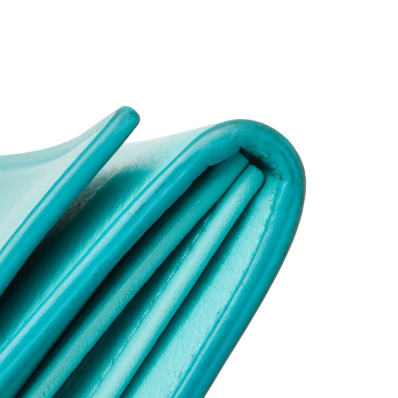 ティファニー バイカラー 長財布 ティファニーブルー ホワイト レザー レディース TIFFANY&Co. 【中古】
