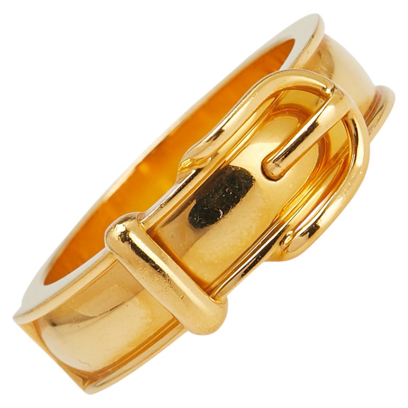 エルメス ブックルセリエ ベルトモチーフ スカーフリング ゴールド メッキ レディース HERMES 【中古】