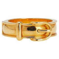 エルメス ブックルセリエ ベルトモチーフ スカーフリング ゴールド メッキ レディース HERMES 【中古】