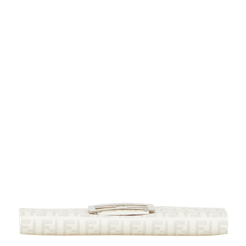 フェンディ ズッキーノ 長財布 8M0032 ホワイト PVC レディース FENDI 【中古】