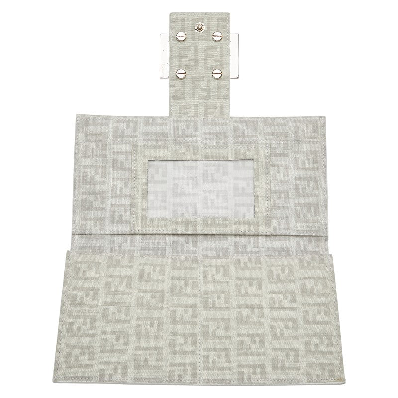 フェンディ ズッキーノ 長財布 8M0032 ホワイト PVC レディース FENDI 【中古】