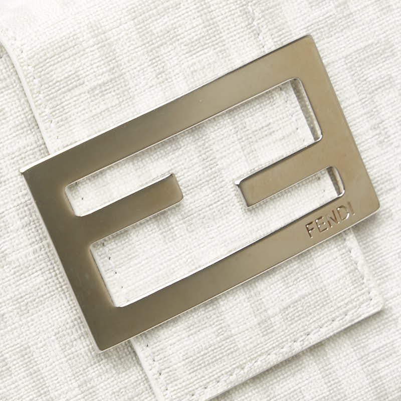 フェンディ ズッキーノ 長財布 8M0032 ホワイト PVC レディース FENDI 【中古】