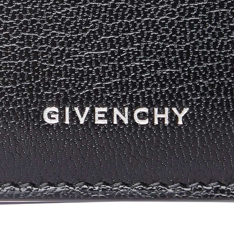 ジバンシー カードケース パスケース ブラック レザー レディース Givenchy 【中古】