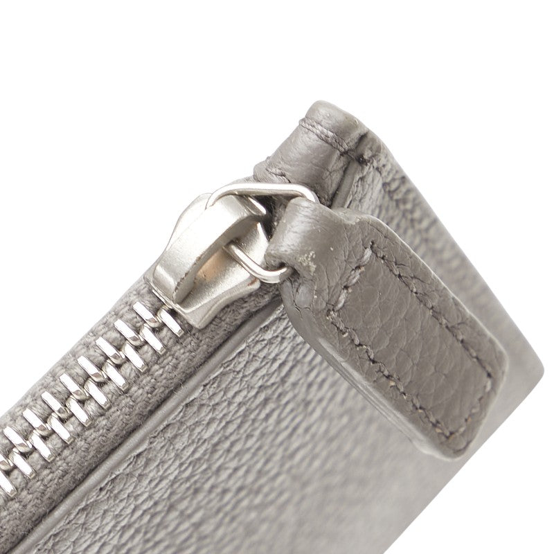 サンローラン サックドジュール 長財布 504981 グレー レザー レディース SAINT LAURENT 【中古】