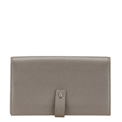 サンローラン サックドジュール 長財布 504981 グレー レザー レディース SAINT LAURENT 中古