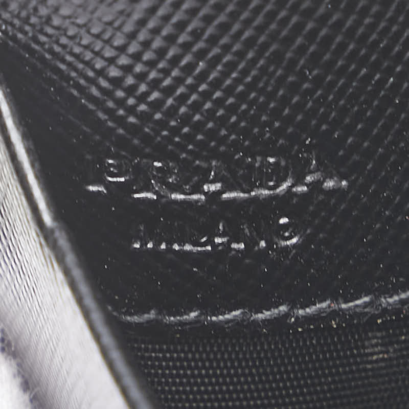 プラダ カードケース ブラック サフィアーノレザー レディース PRADA 【中古】