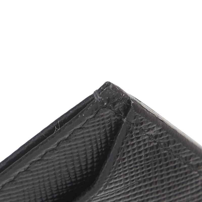 プラダ カードケース ブラック サフィアーノレザー レディース PRADA 【中古】