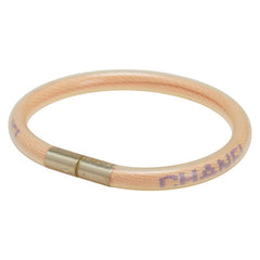 シャネル スポーツライン ロゴチューブ ブレスレット オレンジ ゴールド ビニール メッキ レディース CHANEL 【中古】