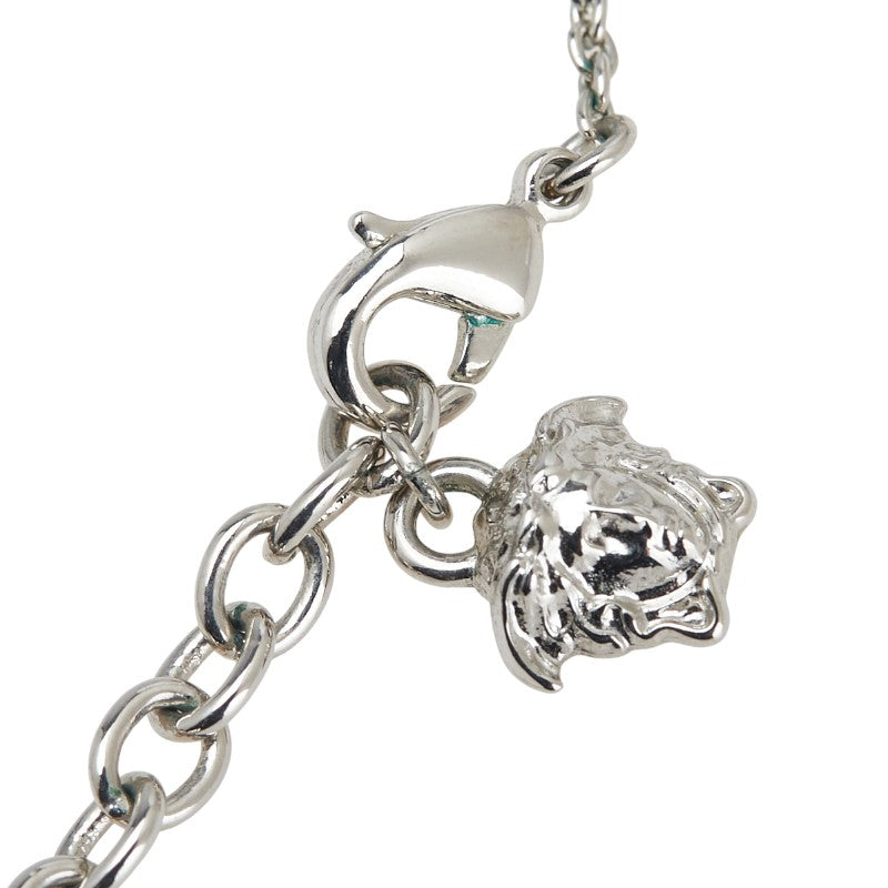 ヴェルサーチェ メドゥーサ ペンダントネックレス シルバー ブラック メタル レディース VERSACE 【中古】