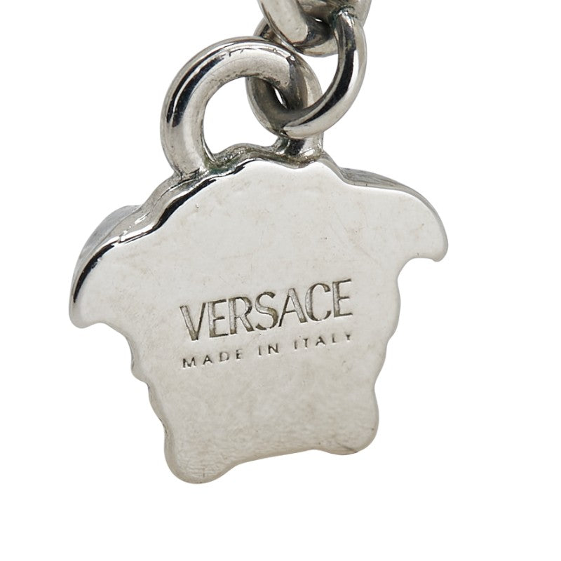 ヴェルサーチェ メドゥーサ ペンダントネックレス シルバー ブラック メタル レディース VERSACE 【中古】