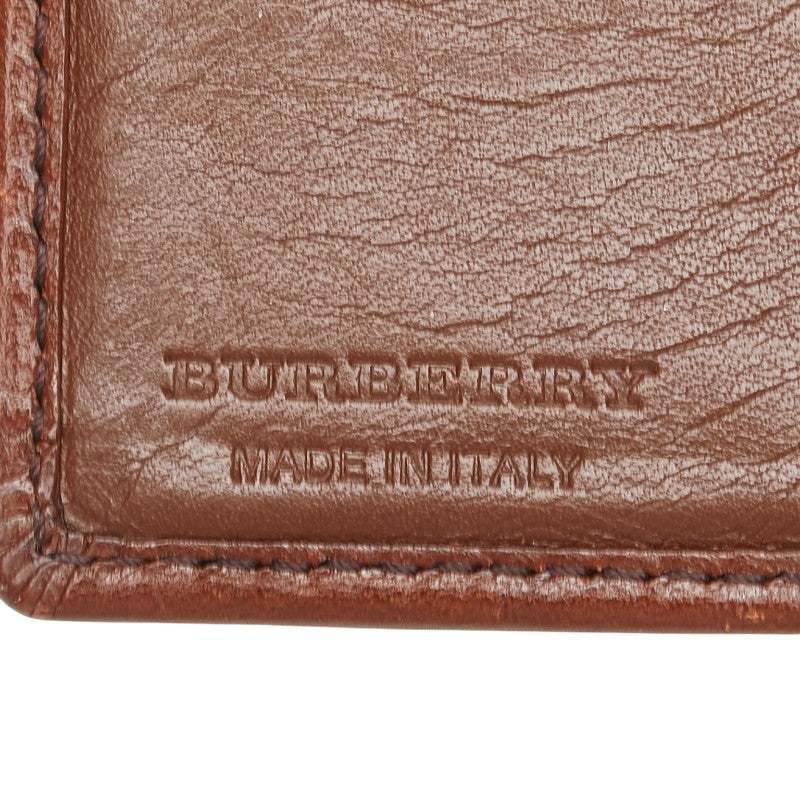 バーバリー ノバチェック パスケース カードケース ベージュ マルチカラー キャンバス レザー レディース BURBERRY 【中古】