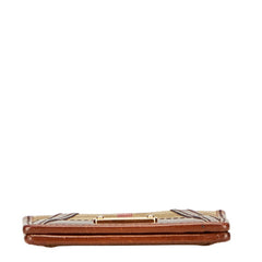 バーバリー ノバチェック パスケース カードケース ベージュ マルチカラー キャンバス レザー レディース BURBERRY 【中古】
