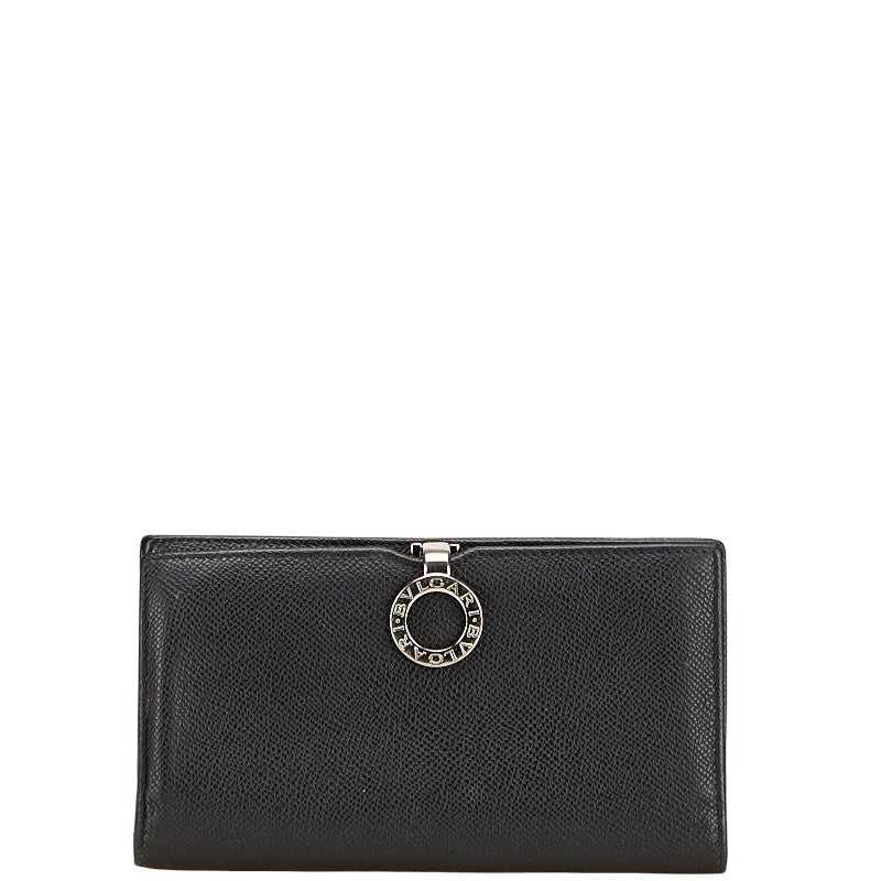 ブルガリ ブルガリブルガリ 長財布 ブラック レザー レディース BVLGARI 【中古】
