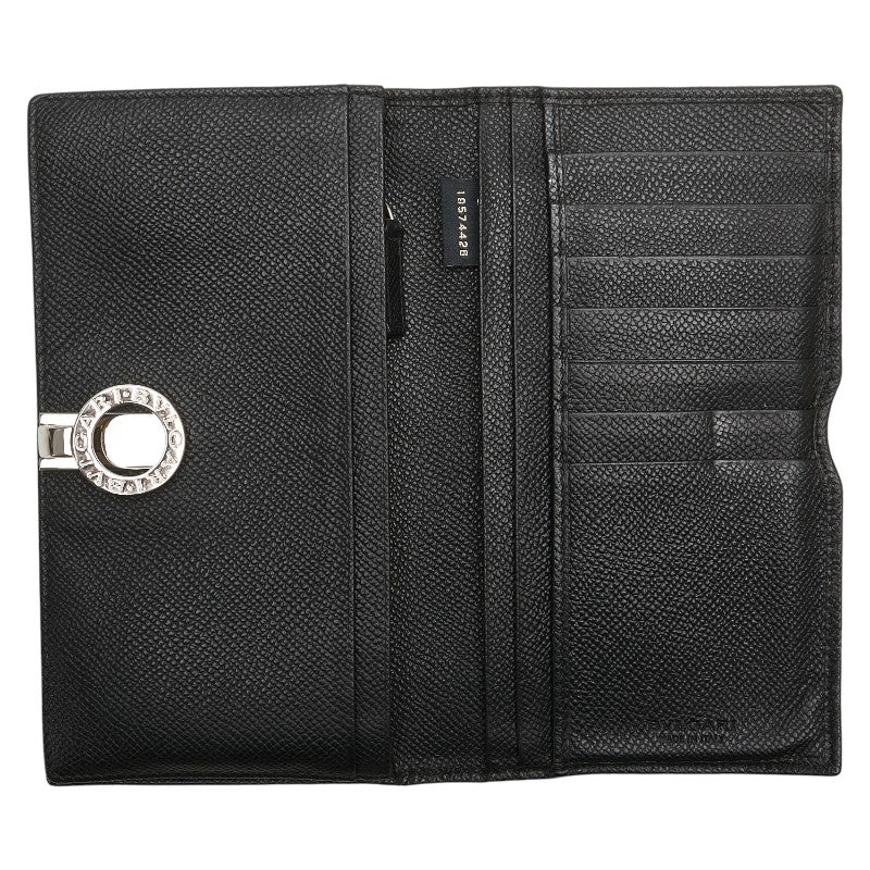 ブルガリ ブルガリブルガリ 長財布 ブラック レザー レディース BVLGARI 【中古】