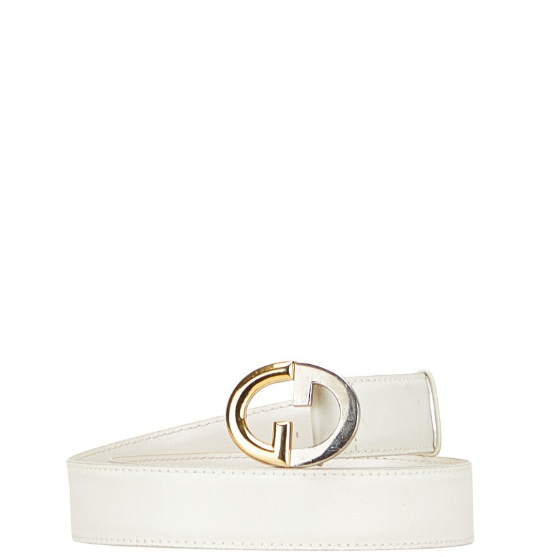 グッチ オールドグッチ ベルト サイズ：85 ホワイト レザー メンズ GUCCI 【中古】