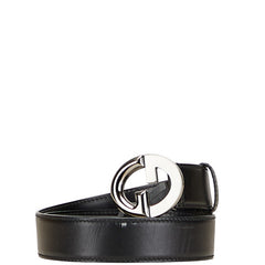 グッチ GGバックル ベルト サイズ：80 32 106391 ブラック レザー メンズ GUCCI 【中古】
