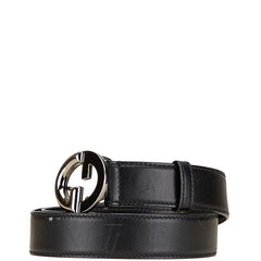 グッチ GGバックル ベルト サイズ：80 32 106391 ブラック レザー メンズ GUCCI 【中古】