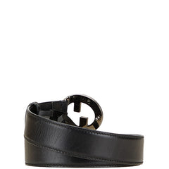 グッチ GGバックル ベルト サイズ：80 32 106391 ブラック レザー メンズ GUCCI 【中古】