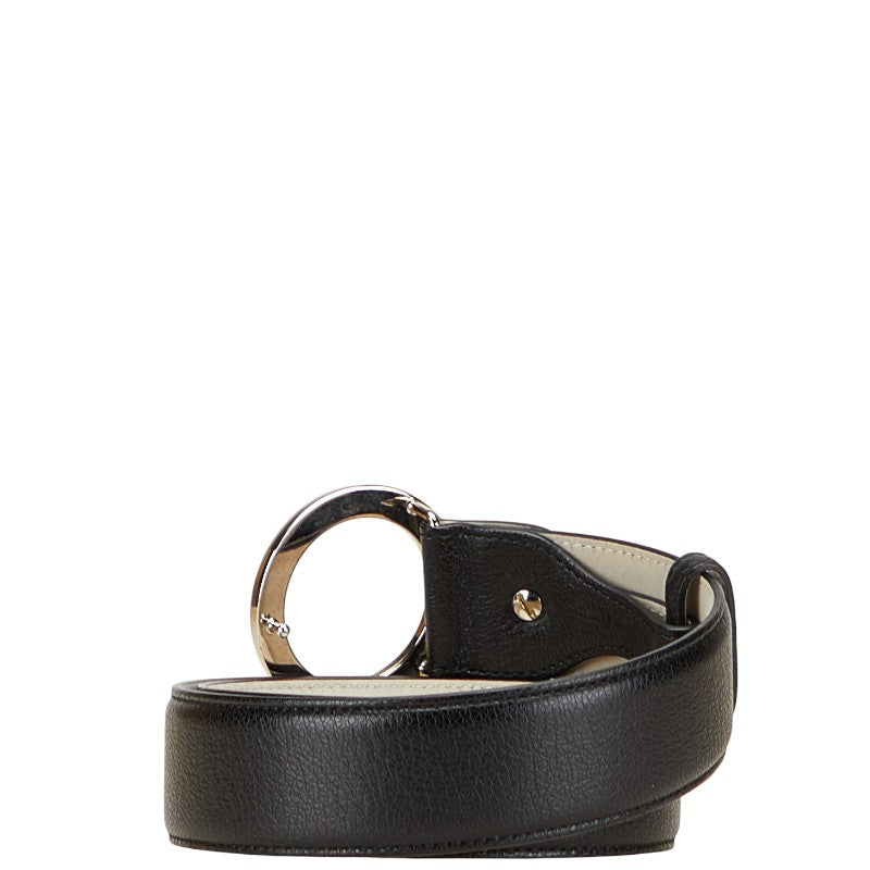 ブルガリ ブルガリブルガリ ベルト サイズ：105 42 ブラック レザー レディース BVLGARI 【中古】