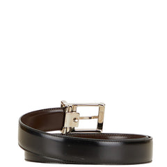 ブルガリ リバーシブル ベルト ブラック ブラウン レザー メンズ BVLGARI 【中古】