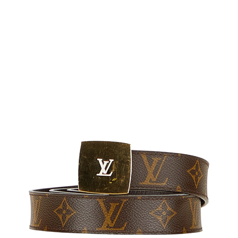 ルイ ヴィトン モノグラム ベルト サイズ：100 40 M6887W ブラウン レザー メンズ LOUIS VUITTON 【中古】