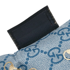 グッチ GGプリント ホースビット ネックボウ ライトブルー マルチカラー レディース GUCCI 【中古】