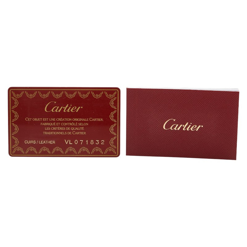 カルティエ ラブコレクション 長財布 ブラック レザー レディース CARTIER 【中古】