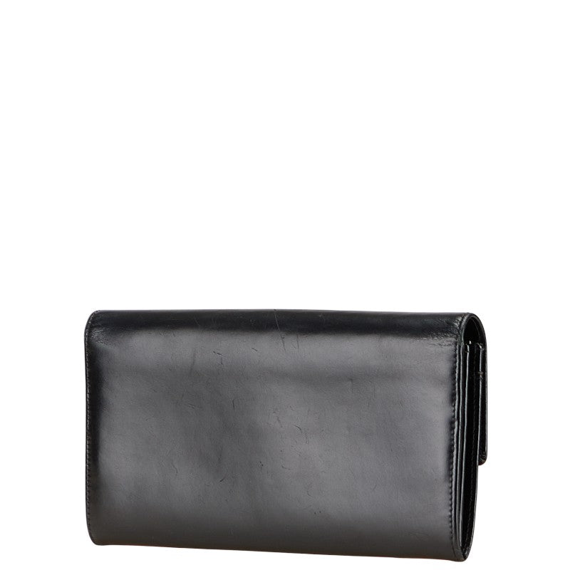 カルティエ ラブコレクション 長財布 ブラック レザー レディース CARTIER 【中古】