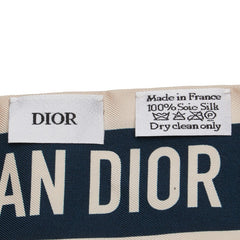 ディオール 花柄 フローラ ミッツァ スカーフ ベージュ マルチカラー シルク レディース Dior 【中古】