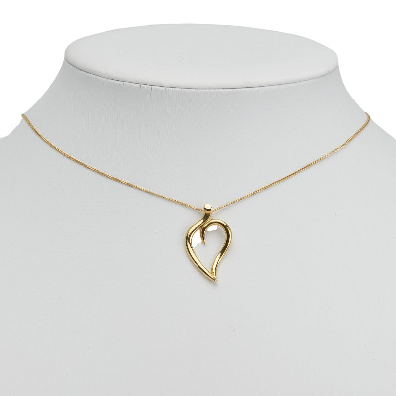 ティファニー リーフハート ネックレス K18YG イエローゴールド レディース TIFFANY&Co. 【中古】