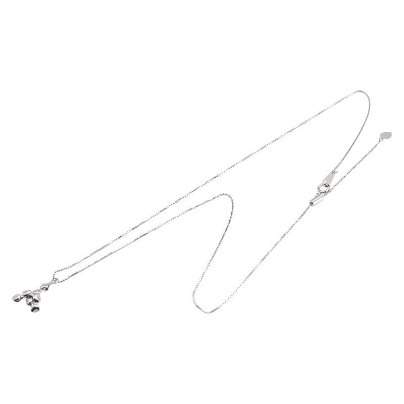 K18WG ホワイトゴールド ダイヤ0.15ct ペンダントネックレス レディース 【中古】