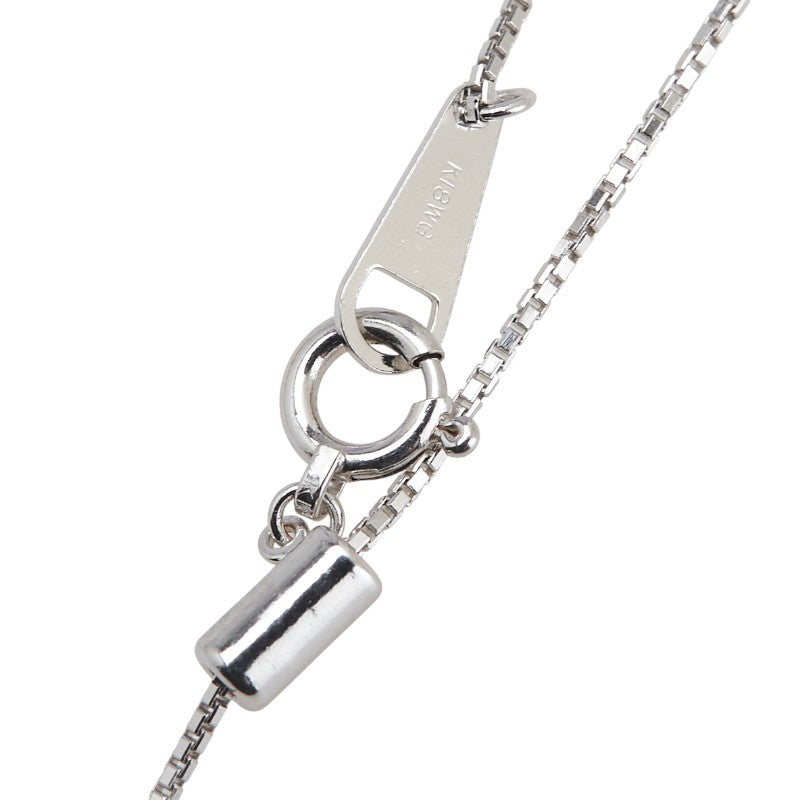K18WG ホワイトゴールド ダイヤ0.15ct ペンダントネックレス レディース 【中古】