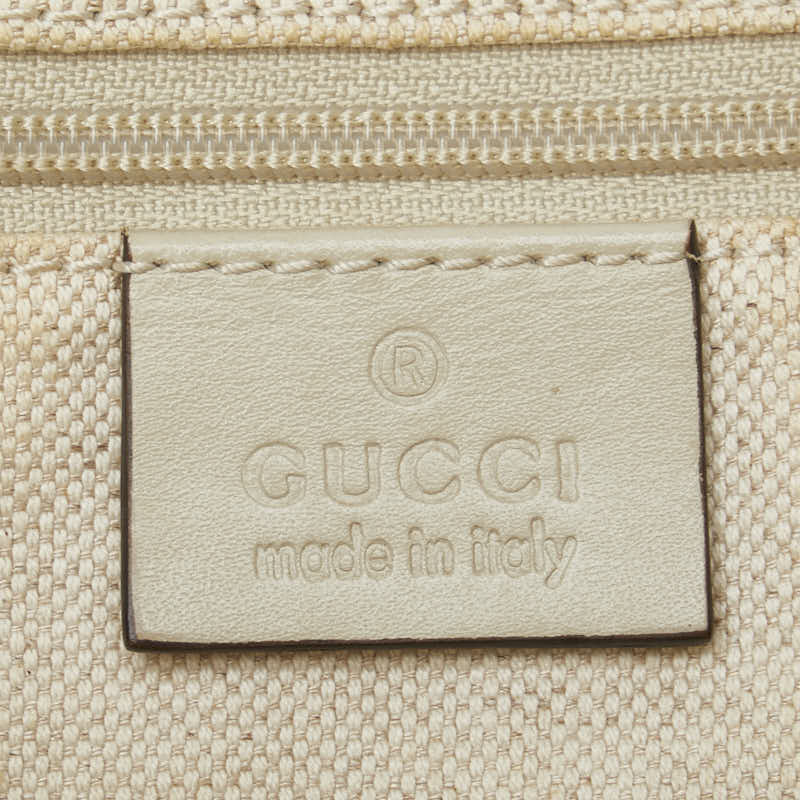 グッチ GGキャンバス ハンドバッグ ショルダーバッグ 2WAY 247902 ベージュ キャンバス レザー レディース GUCCI 【中古】