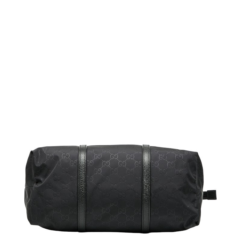 グッチ GGナイロン トートバッグ ショルダーバッグ 2WAY 510332 ブラック ナイロン レザー レディース GUCCI 【中古】