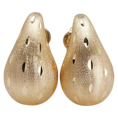 K18YG イエローゴールド ドロップ 雫 スタッドピアス レディース 【中古】