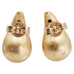 K18YG イエローゴールド ドロップ 雫 スタッドピアス レディース 【中古】