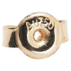 K18YG イエローゴールド ドロップ 雫 スタッドピアス レディース 【中古】