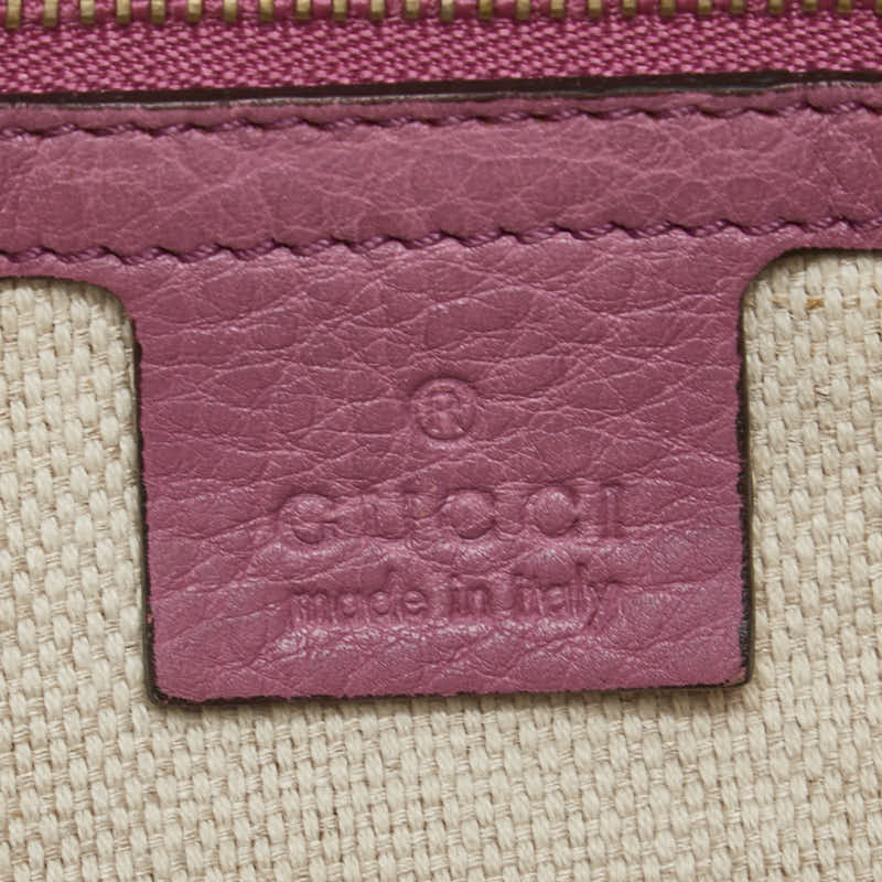グッチ ソーホー タッセル ショルダーバッグ トートバッグ 282307 ピンク レザー レディース GUCCI 【中古】