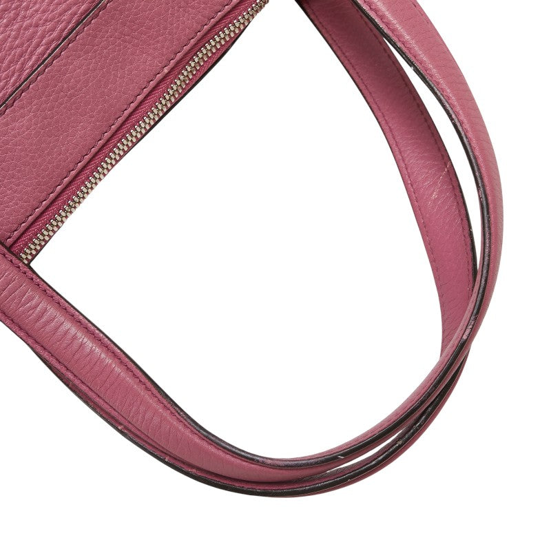 グッチ ソーホー タッセル ショルダーバッグ トートバッグ 282307 ピンク レザー レディース GUCCI 【中古】