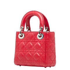 ディオール カナージュ レディディオール ハンドバッグ ショルダーバッグ 2WAY レッド レザー レディース Dior 【中古】
