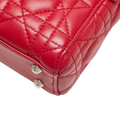 ディオール カナージュ レディディオール ハンドバッグ ショルダーバッグ 2WAY レッド レザー レディース Dior 【中古】