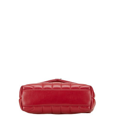 サンローラン YSLロゴ ルル トイバッグ ショルダーバッグ 467072 ワインレッド レザー レディース SAINT LAURENT 【中古】