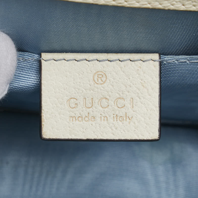 グッチ シルヴィ 星 スター 蜂 ビー ハンドバッグ ショルダーバッグ 2WAY 470270 アイボリー レザー レディース GUCCI 【中古】